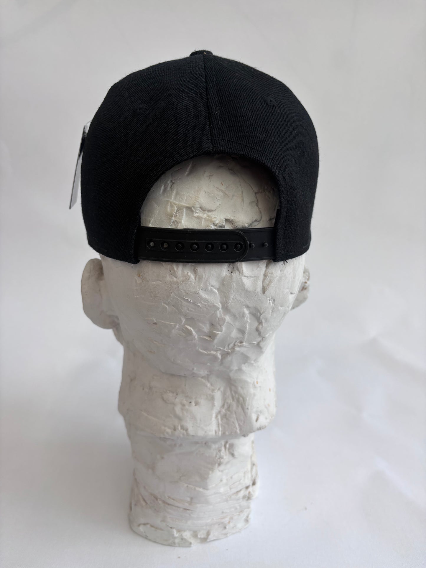 six panel Blue and BLACK blue baseball cap with GREEN GLASS SHARDS Yankees micro mosaic logo