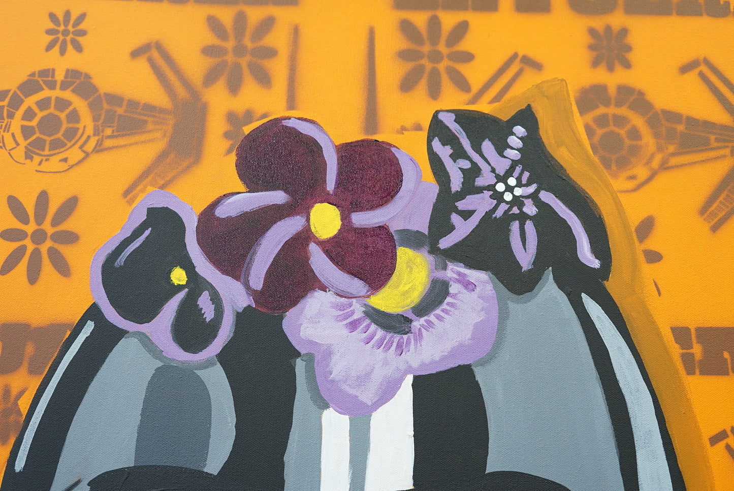 Darth Kahlo Acrylic Painting of Darth Vader 30x 45 inches