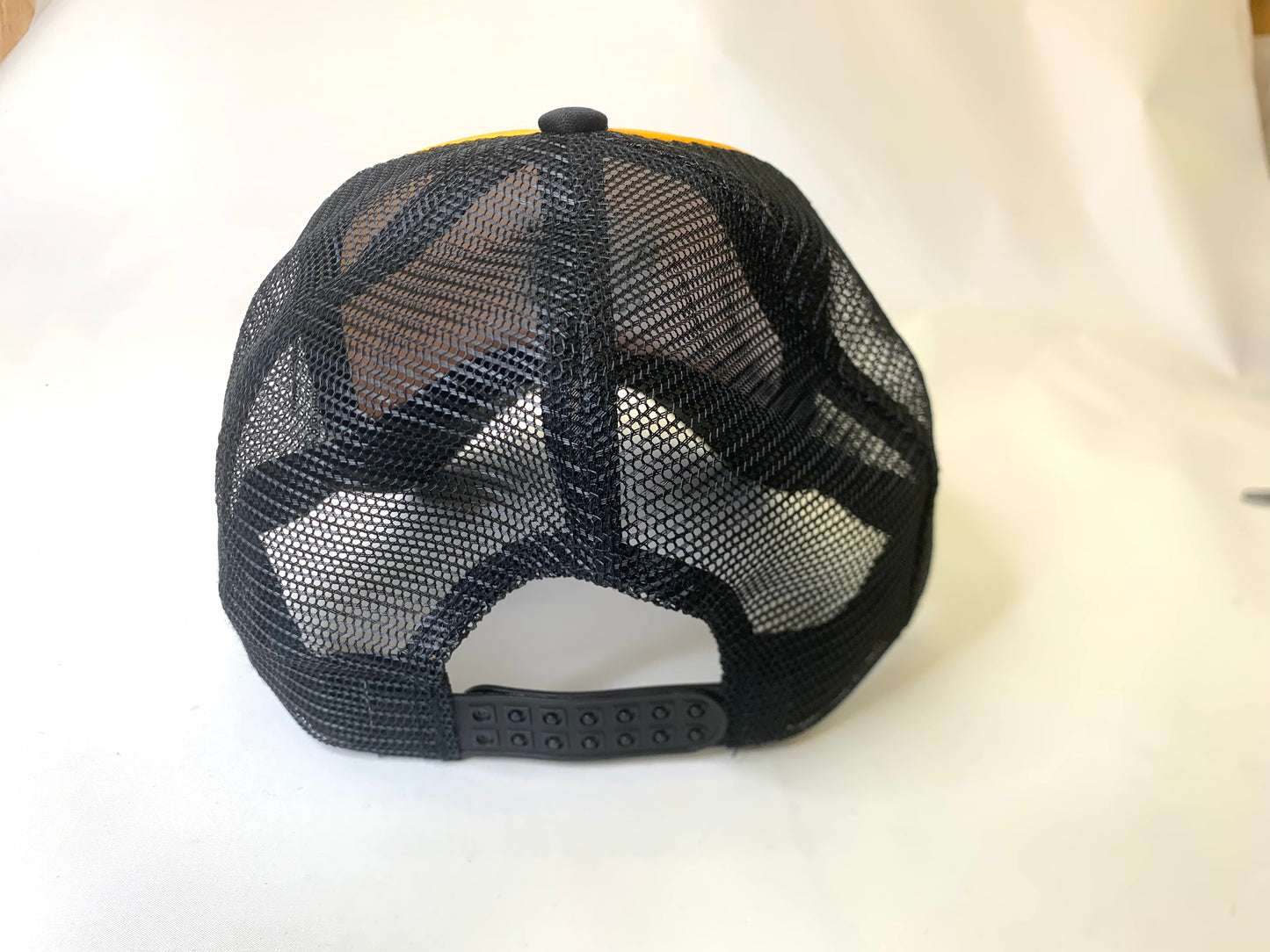 basquiat crown trucker hat back view
