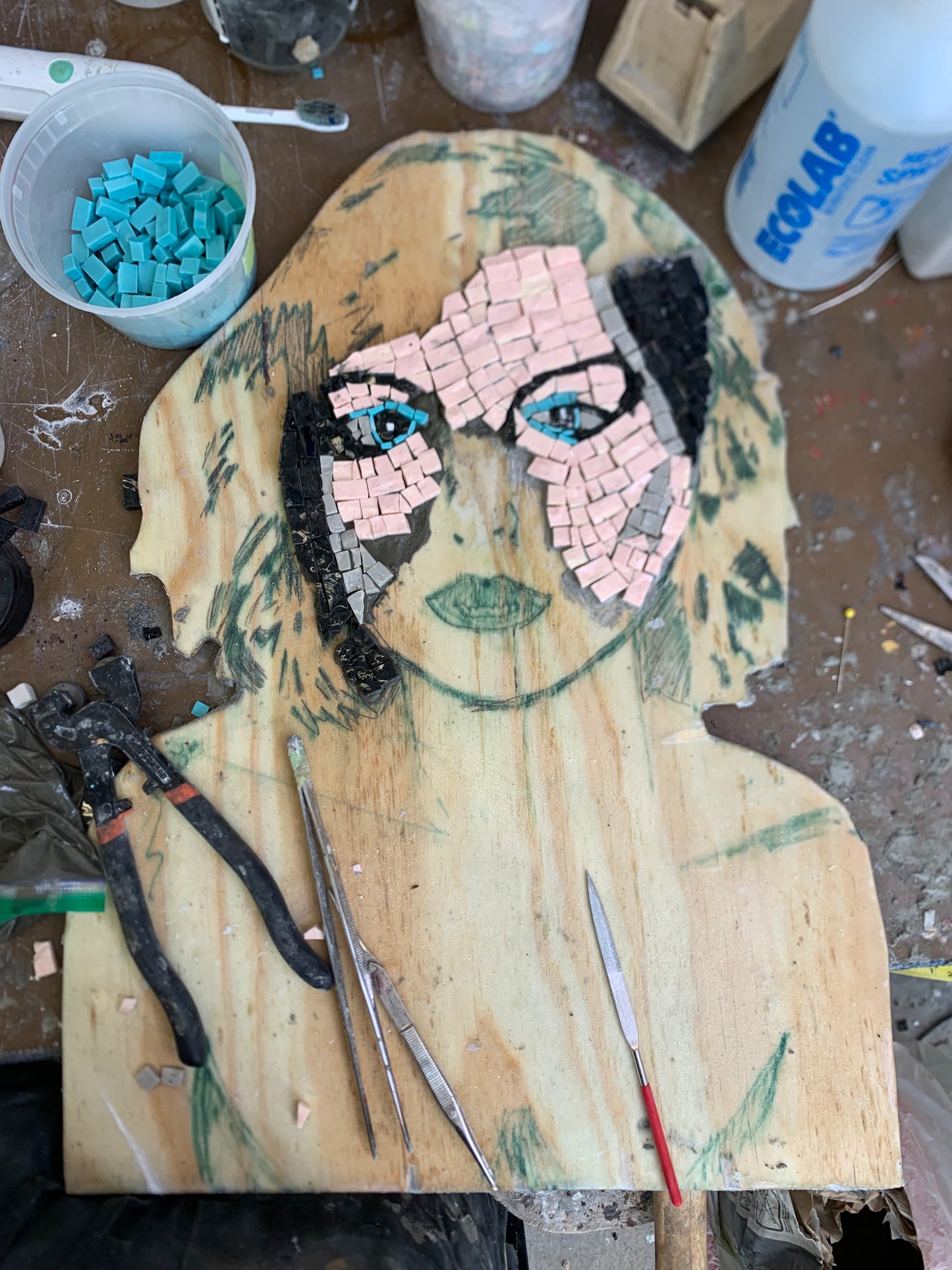 Debby Harry Roman Style Mosaic