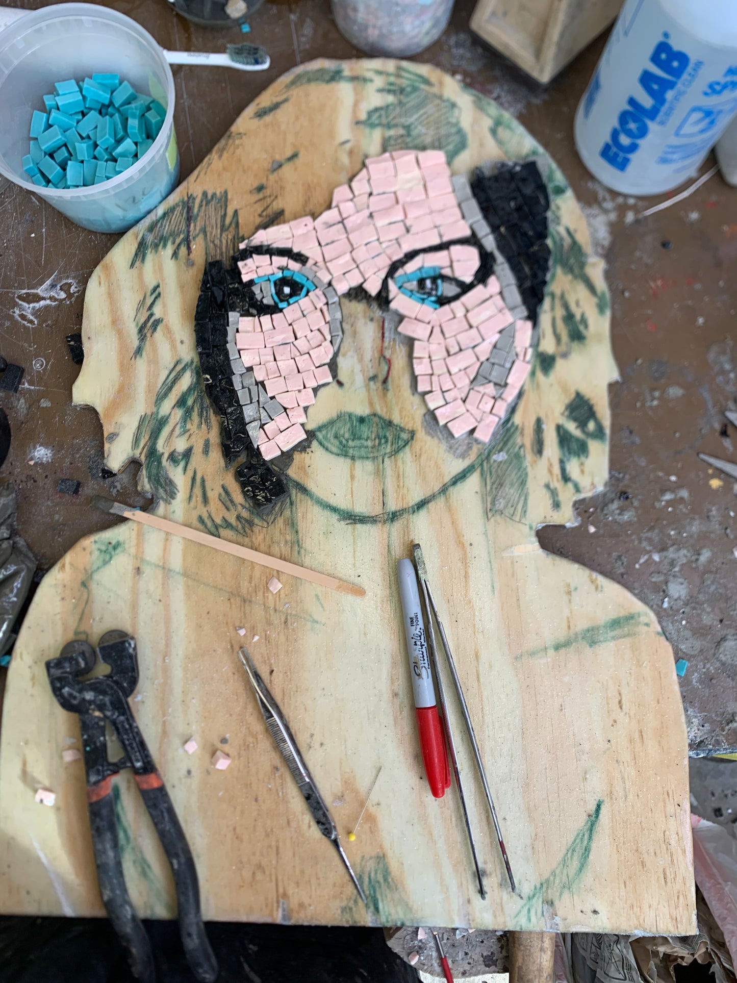 Debby Harry Roman Style Mosaic