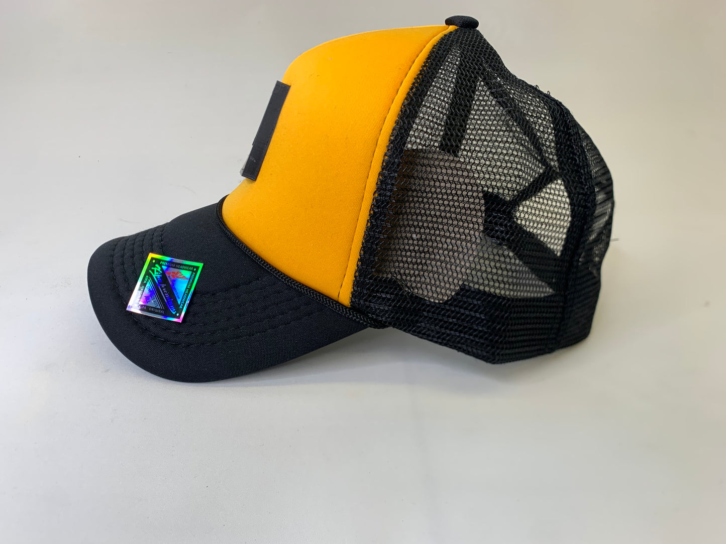 Yellow and Black Gold Mosaic Jean-Michel Trucker Hat