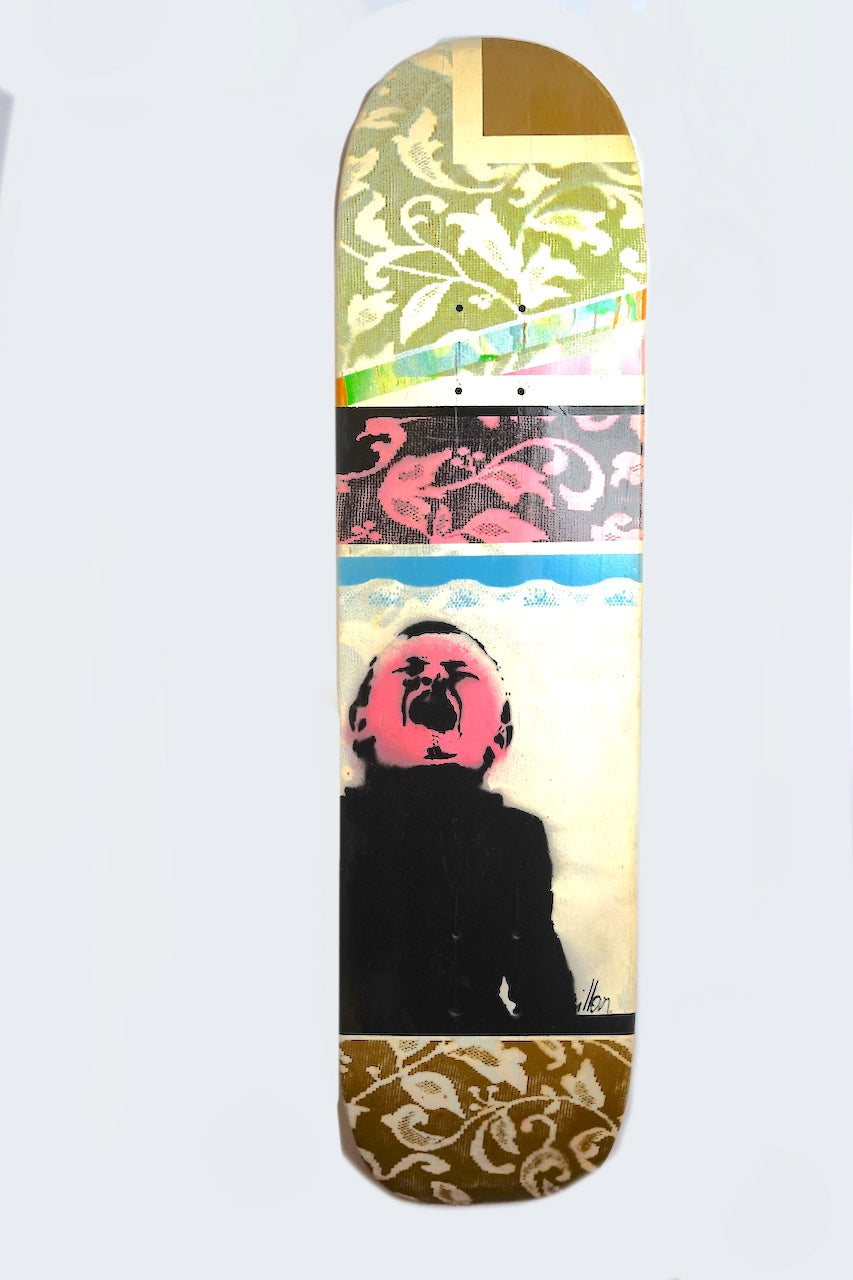 Untitled. David Rozelle. Stencil on Skateboard.
