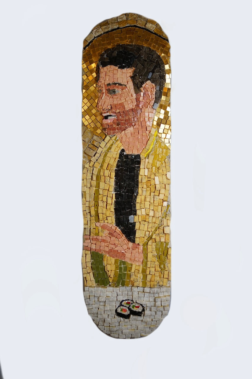 The Last Supper. Mosaic on skateboards, snowboard. 2014