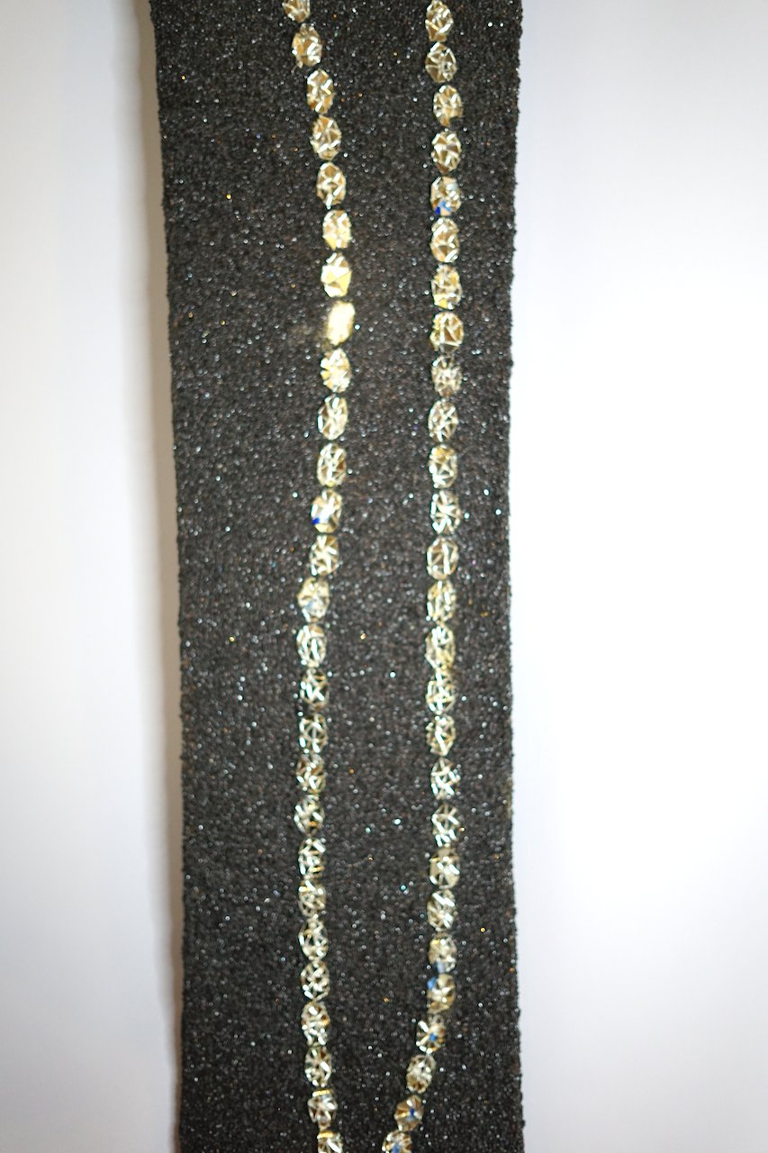 The Hope Diamond Mosaic. 2018, Smalti, mirror, marble on Snowboard.