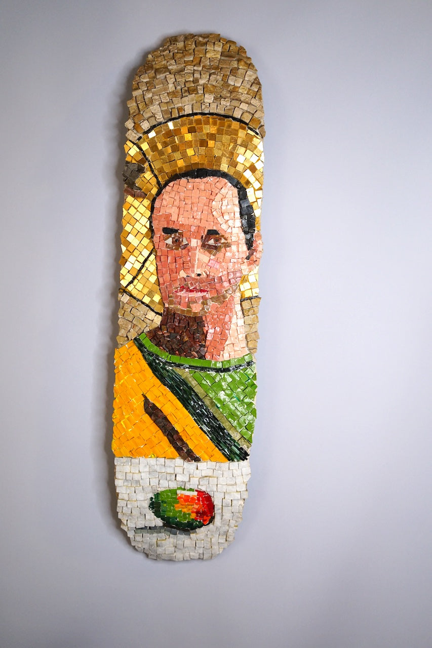 The Last Supper. Mosaic on skateboards, snowboard. 2014