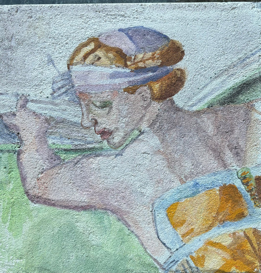 Fresco Painting of The Lybian Sybil From the Sistine Chapel