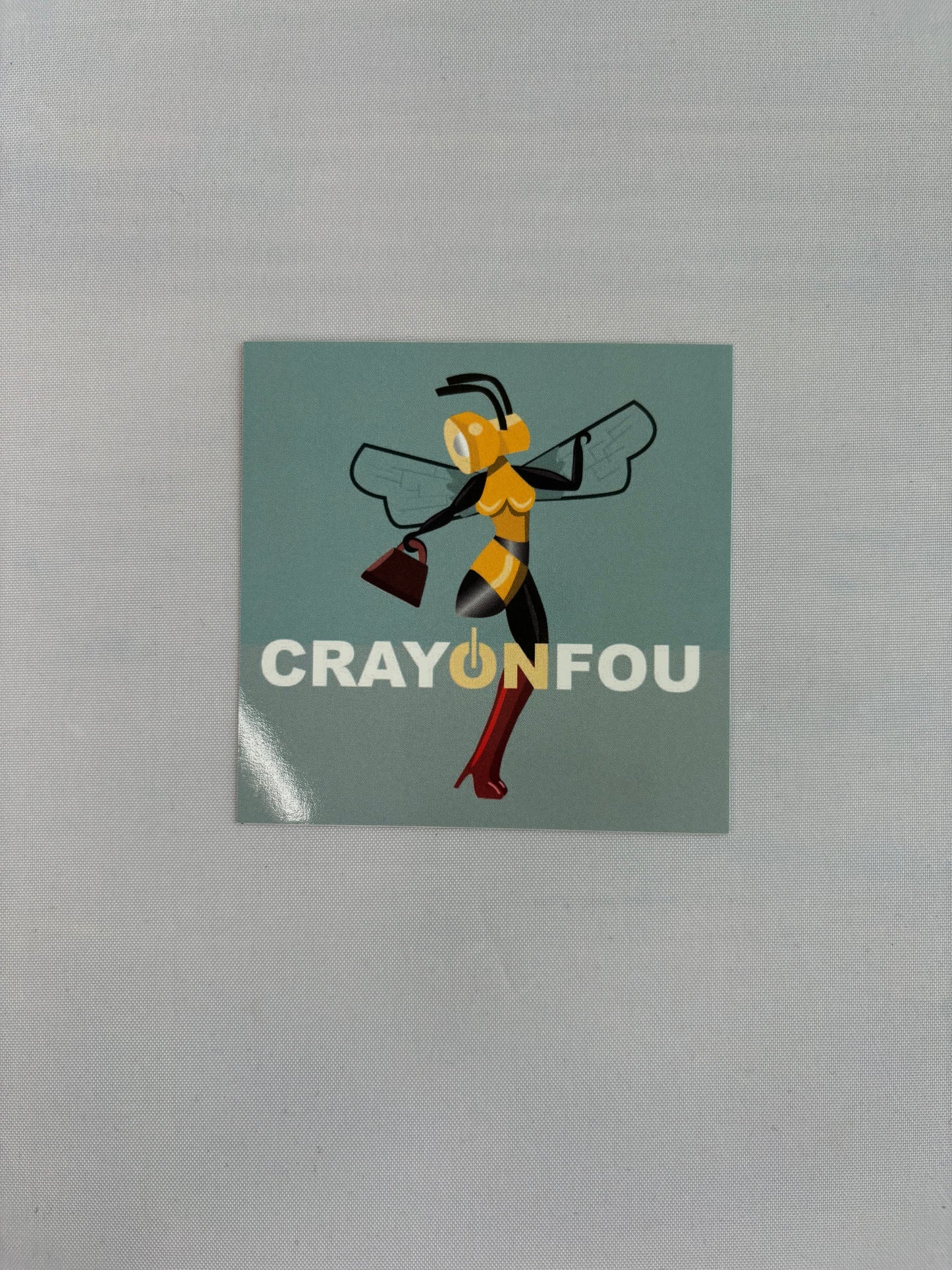 Crayonfou Stickers Pack of Five featuring the Hooker Bee