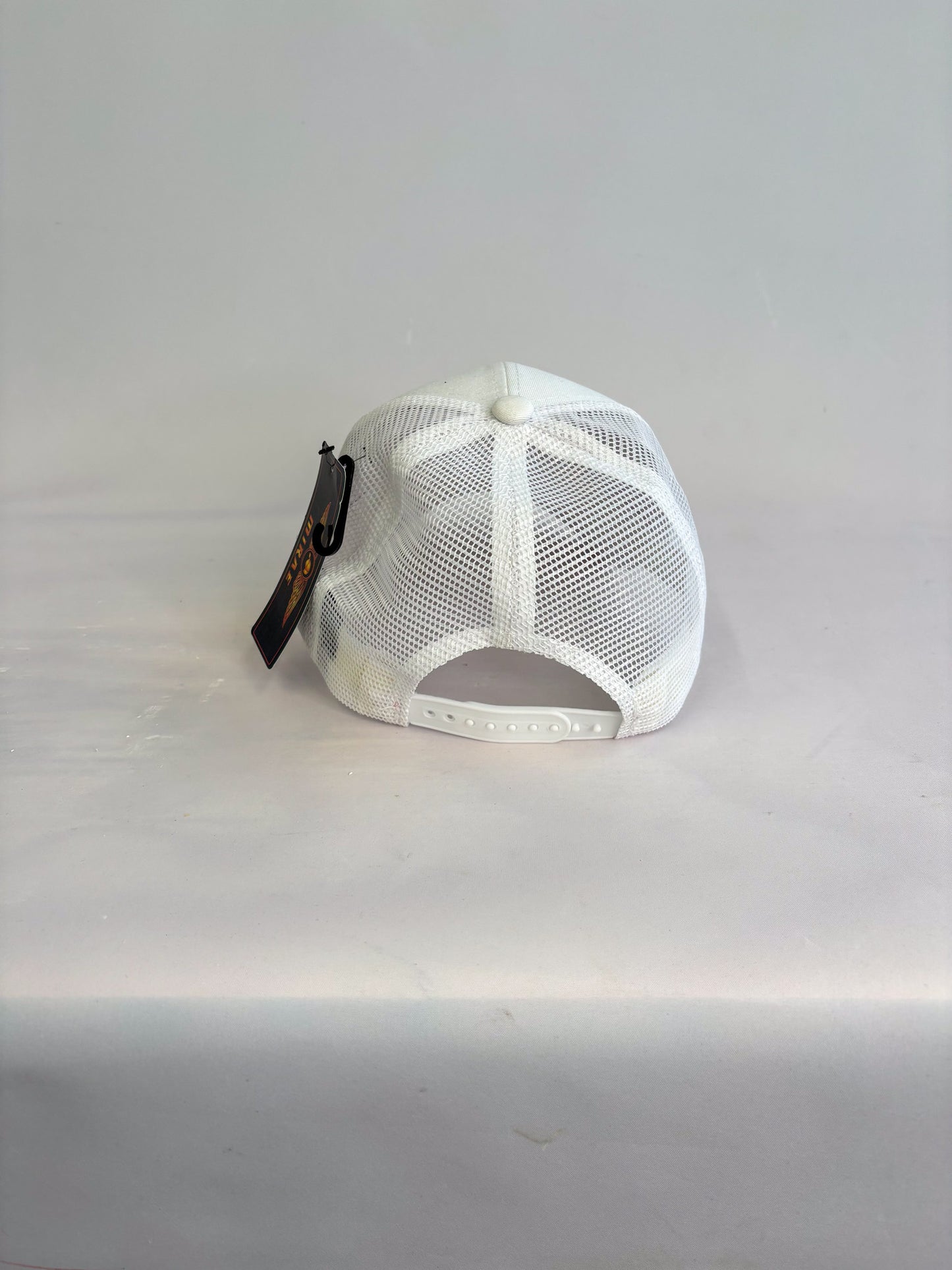 White Cotton Baseball cap With Orange Smalti Glass Basquiat Crown