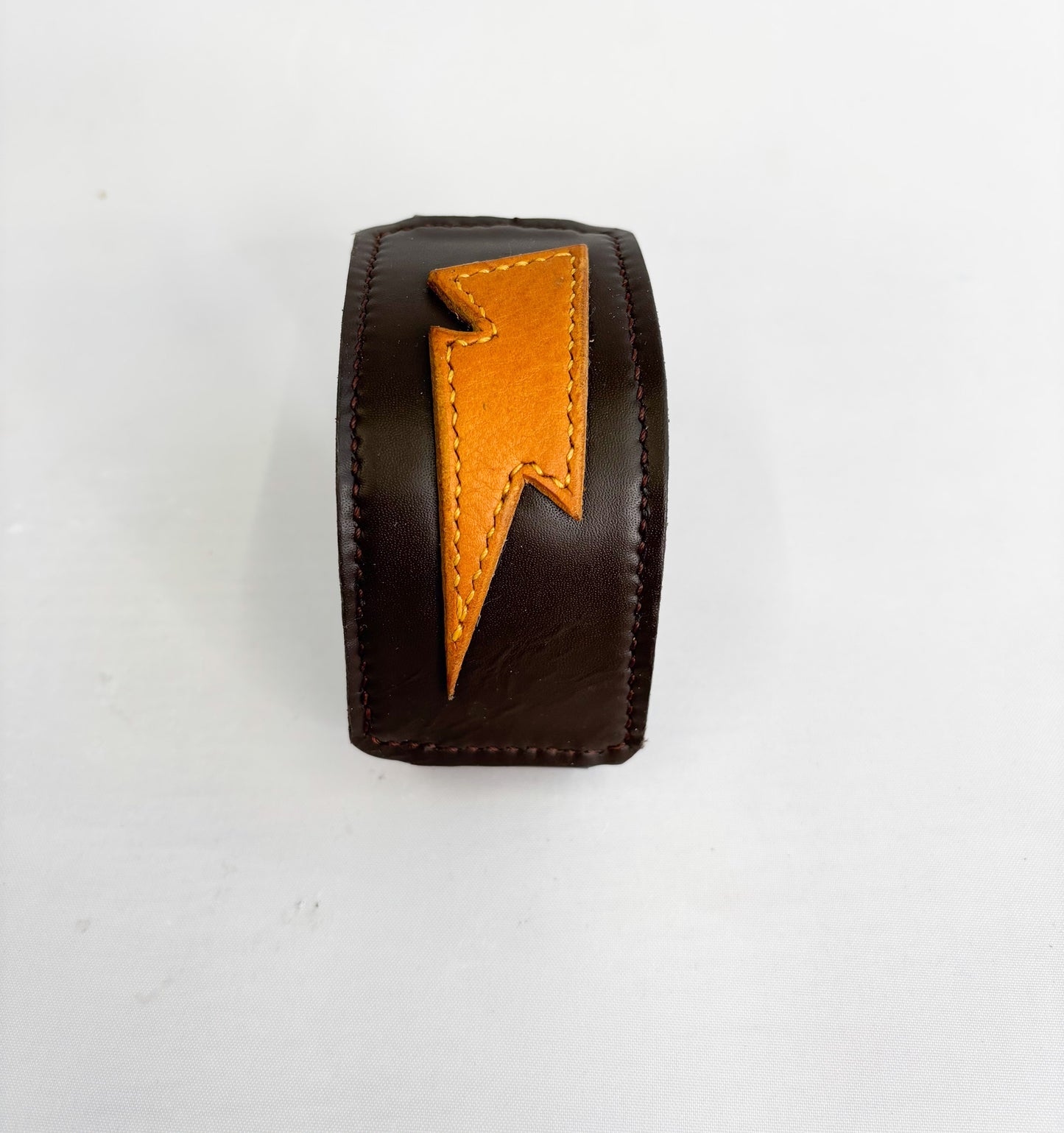 Handcrafted leather Zeus Cuff