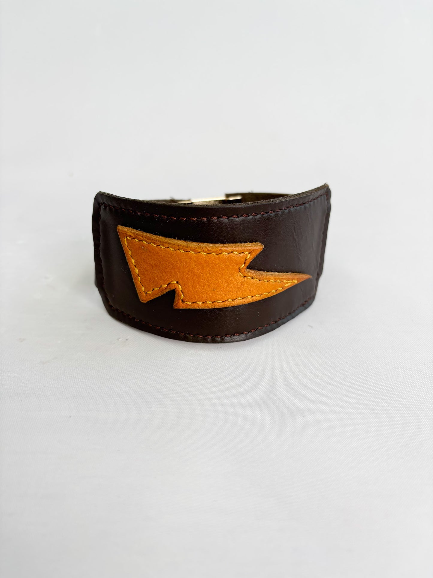 Handcrafted leather Zeus Cuff