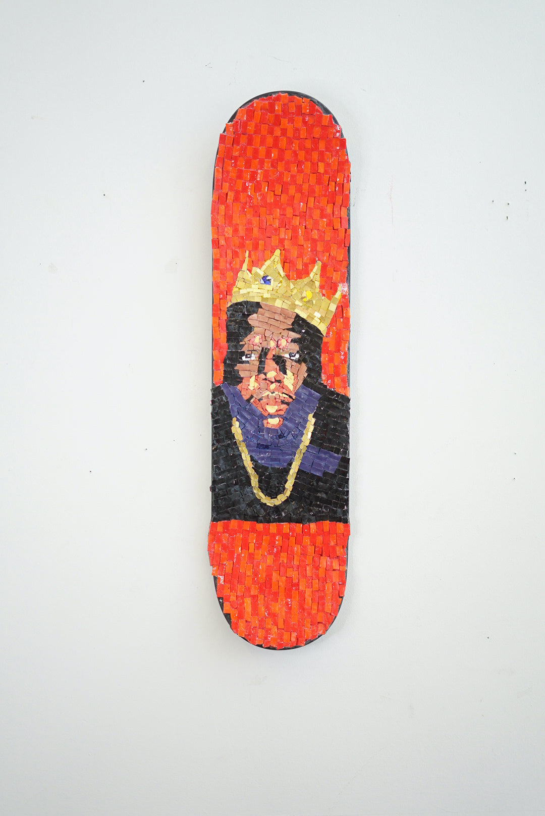 biggie smalls decorative mosaic skateboard deck