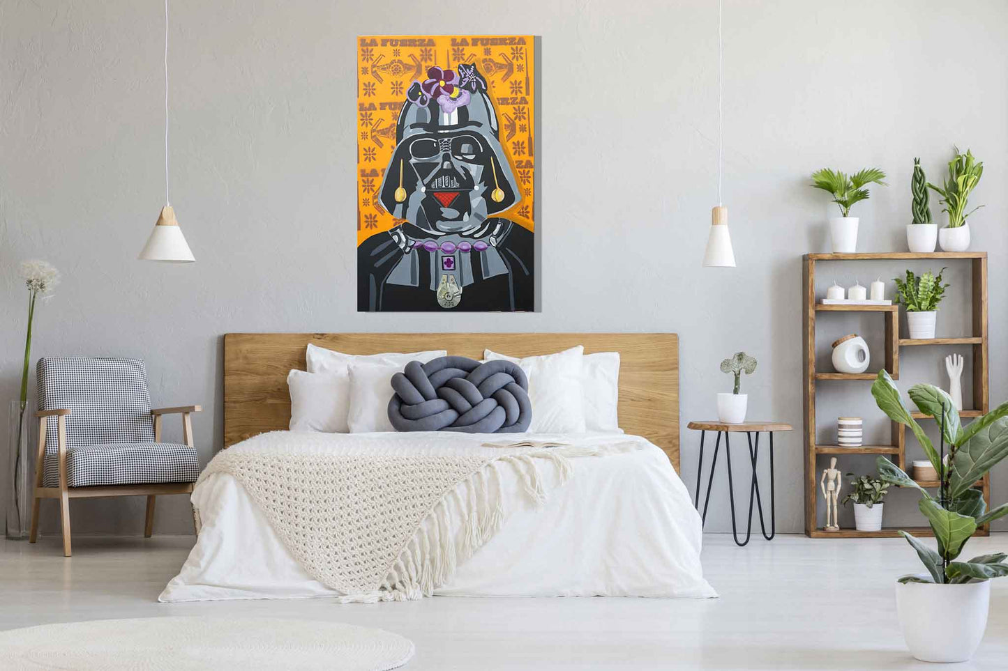 Darth Kahlo Acrylic Painting of Darth Vader 30x 45 inches