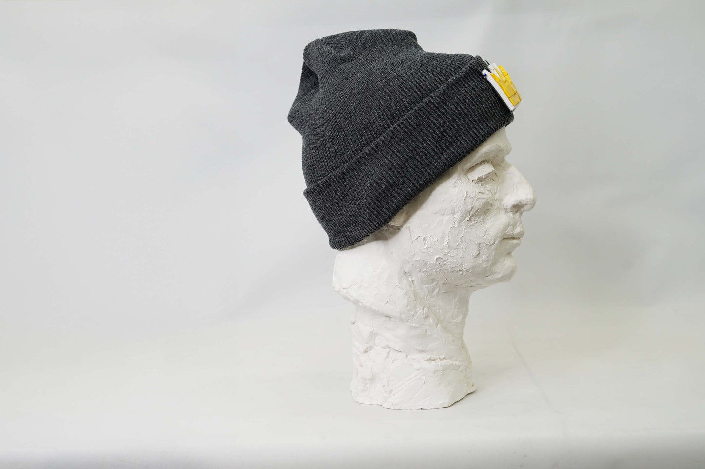 Black Basquiat Yellow Glass Crown Beanie