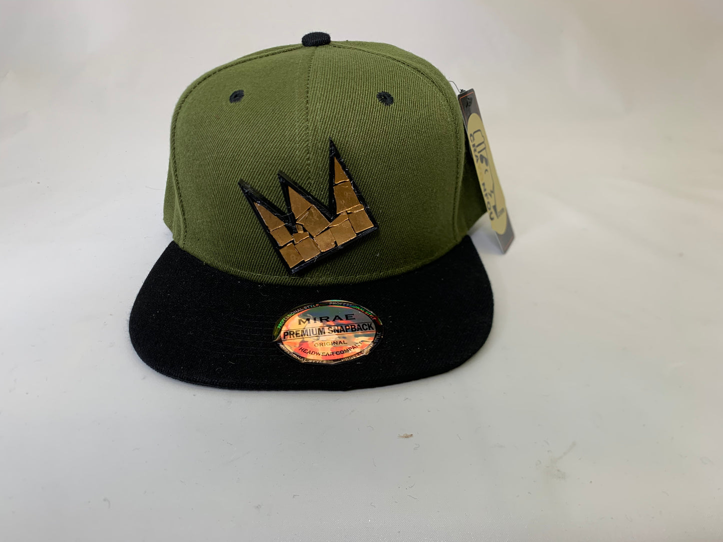 Green and Black Jean-Michel Mosaic Crown Hat