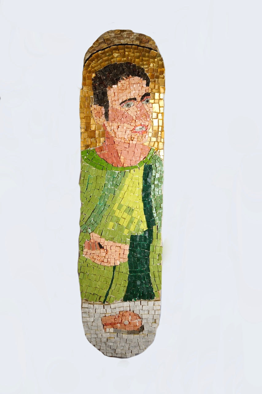 The Last Supper. Mosaic on skateboards, snowboard. 2014