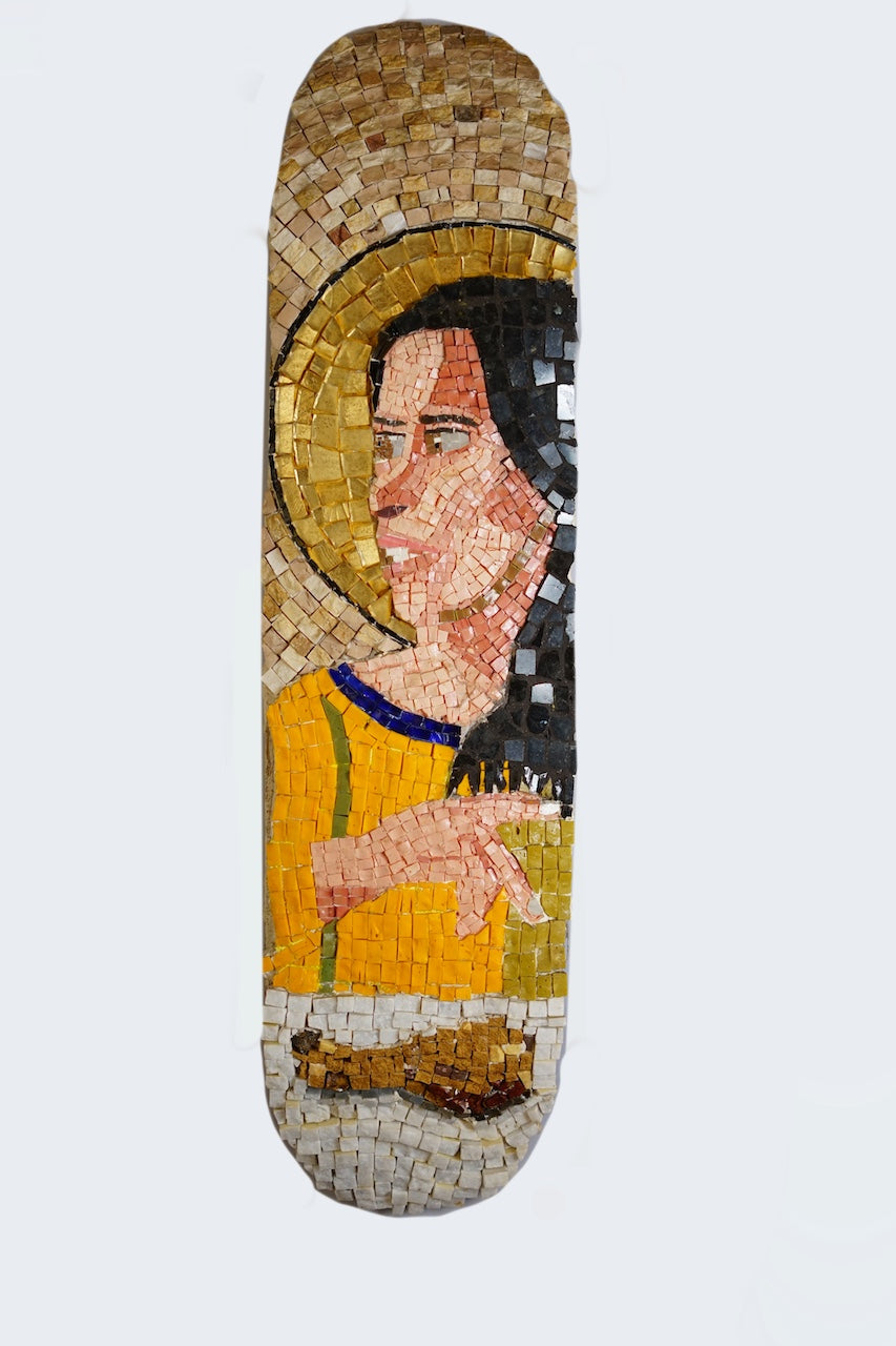 The Last Supper. Mosaic on skateboards, snowboard. 2014