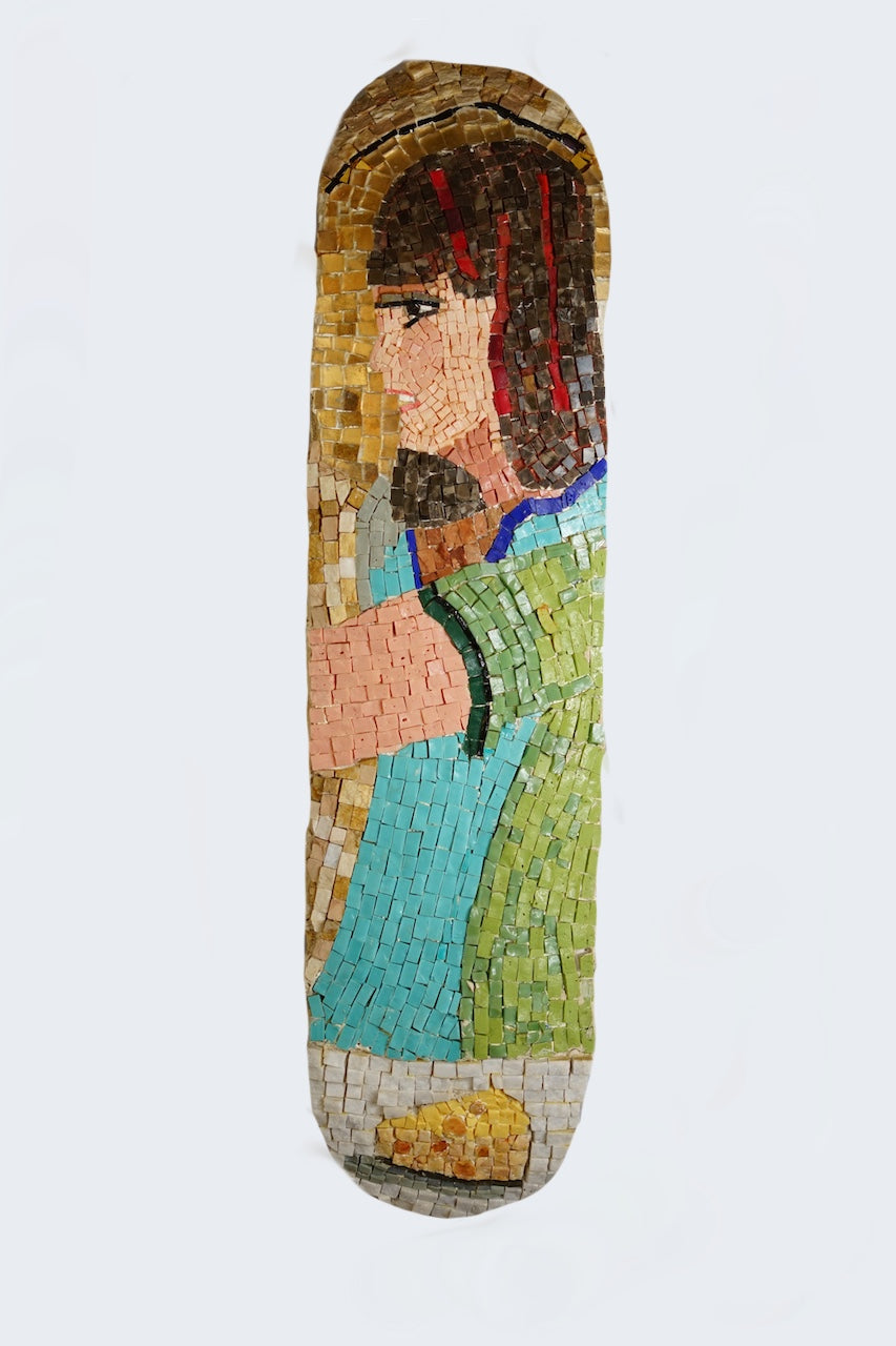 The Last Supper. Mosaic on skateboards, snowboard. 2014